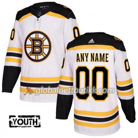 Boston Bruins Hockeydrakt Custom 2017-2018 Hvit Adidas Authentic - Barn